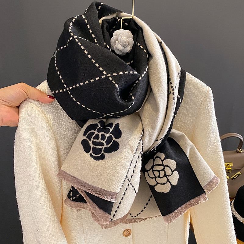 Woven Scarf Blanket - Зимний шарф для женщин, роскошный шарф
