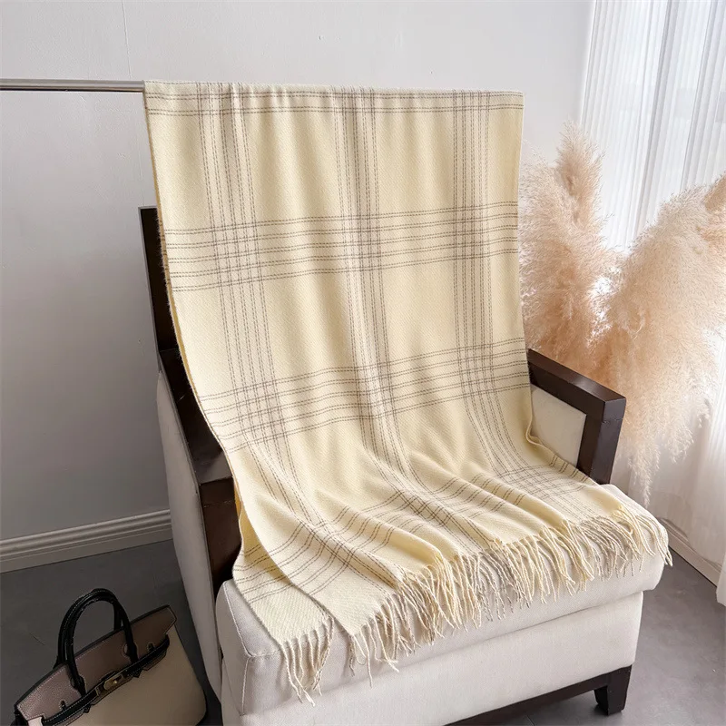Зимний шарф с бахромой для жен – обзор и цена Woven Scarf Blanket