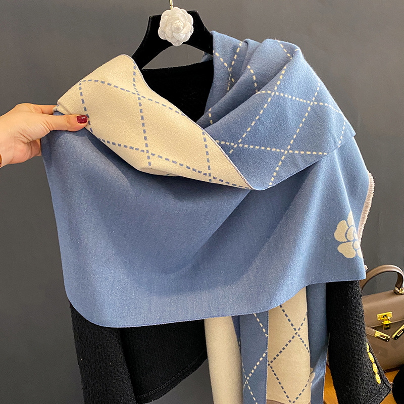 Зимний шарф для женщин, роскош – обзор и цена Woven Scarf Blanket